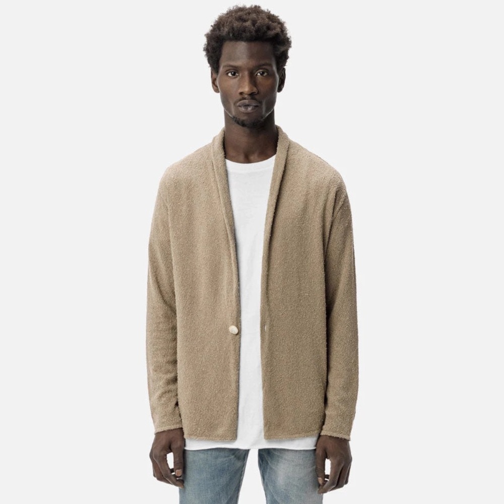 John Elliott Men’s Pigtail Cardigan in Dune (size 3)